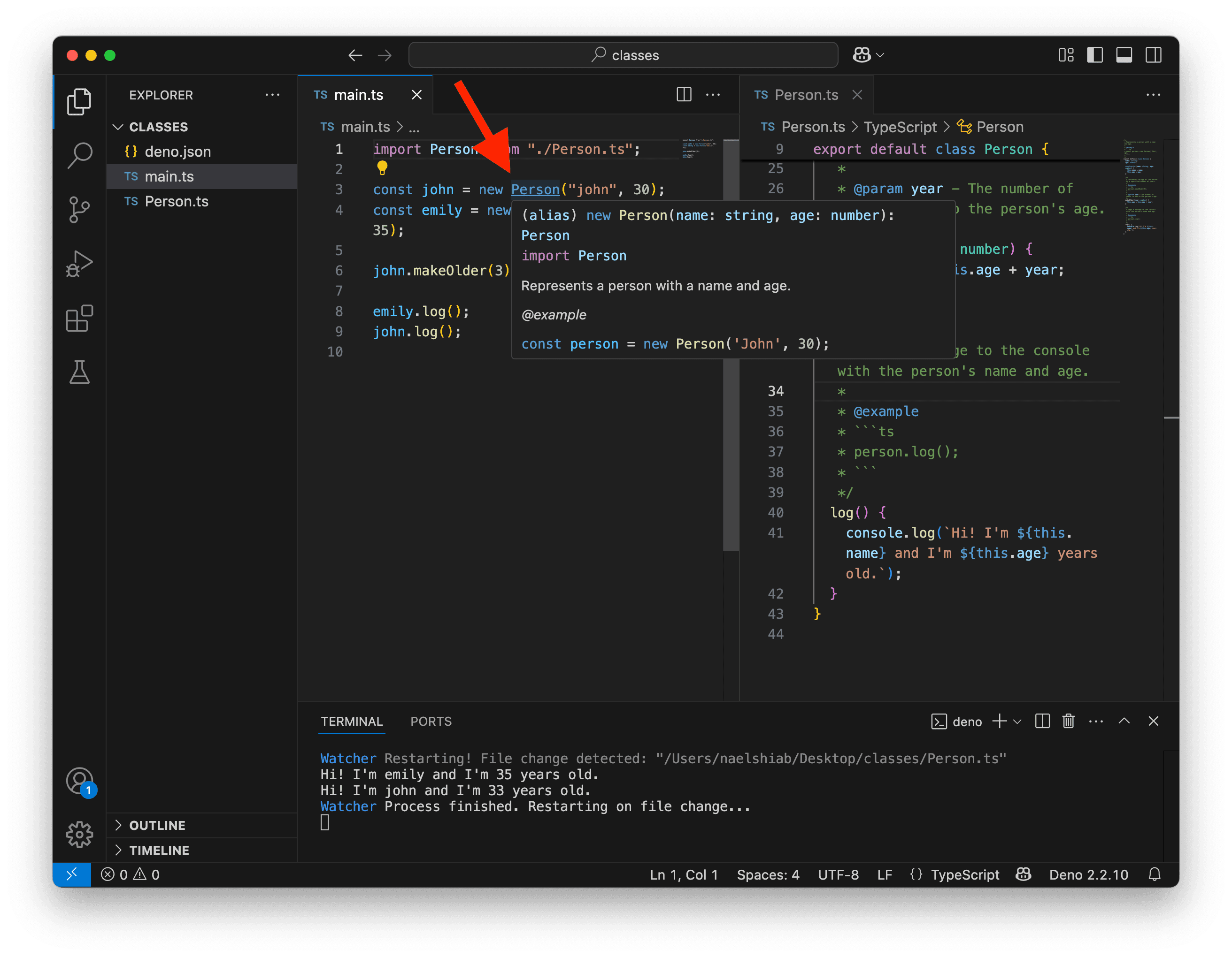 Using documentation.