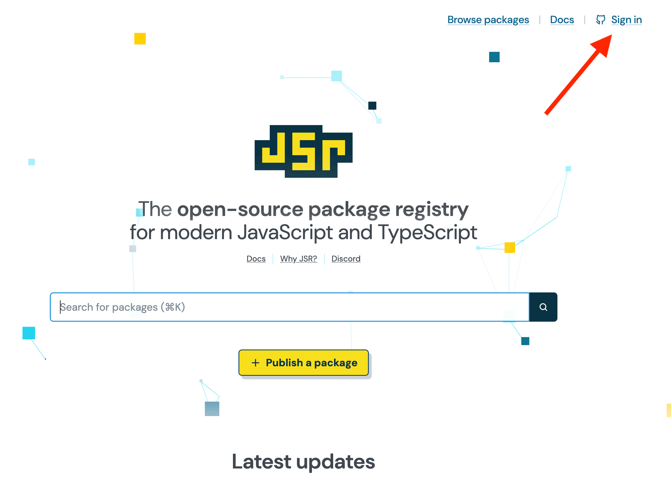 JSR homepage.