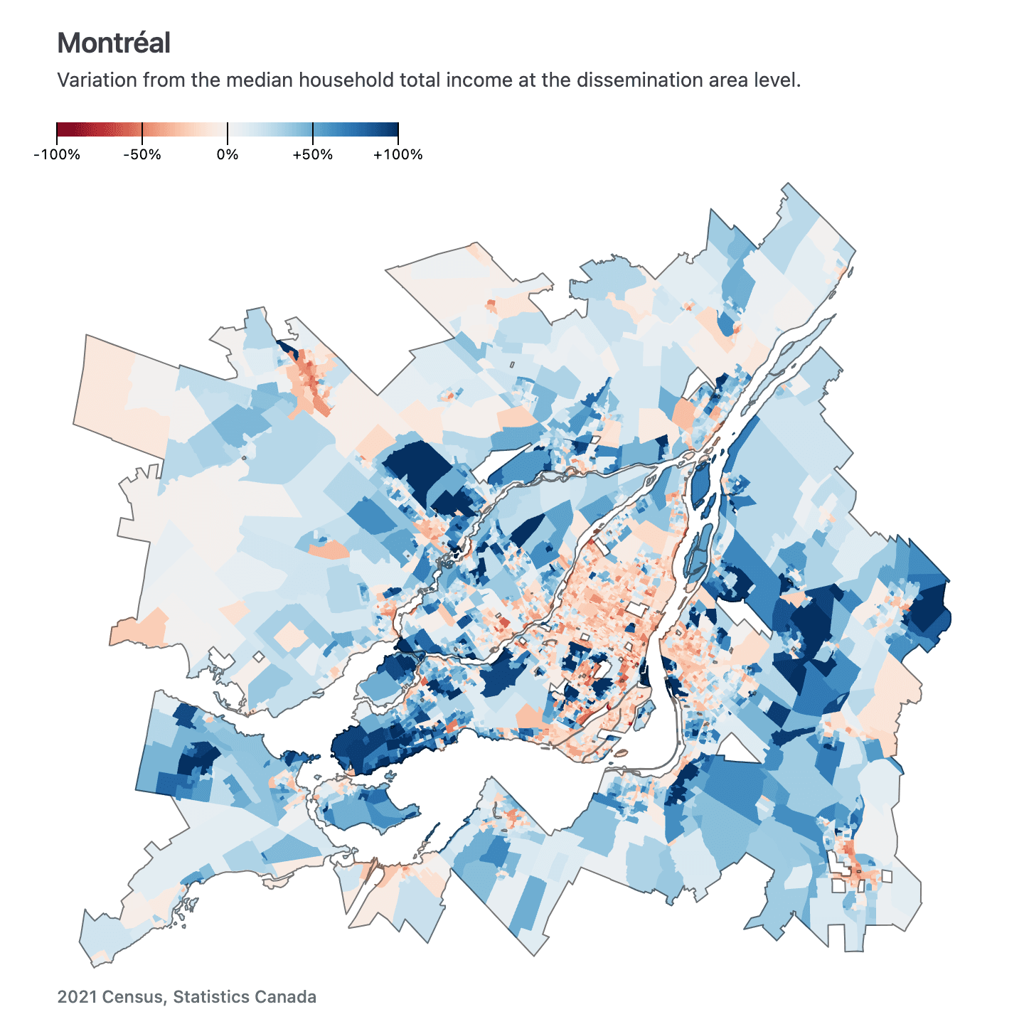 A map of Montreal.