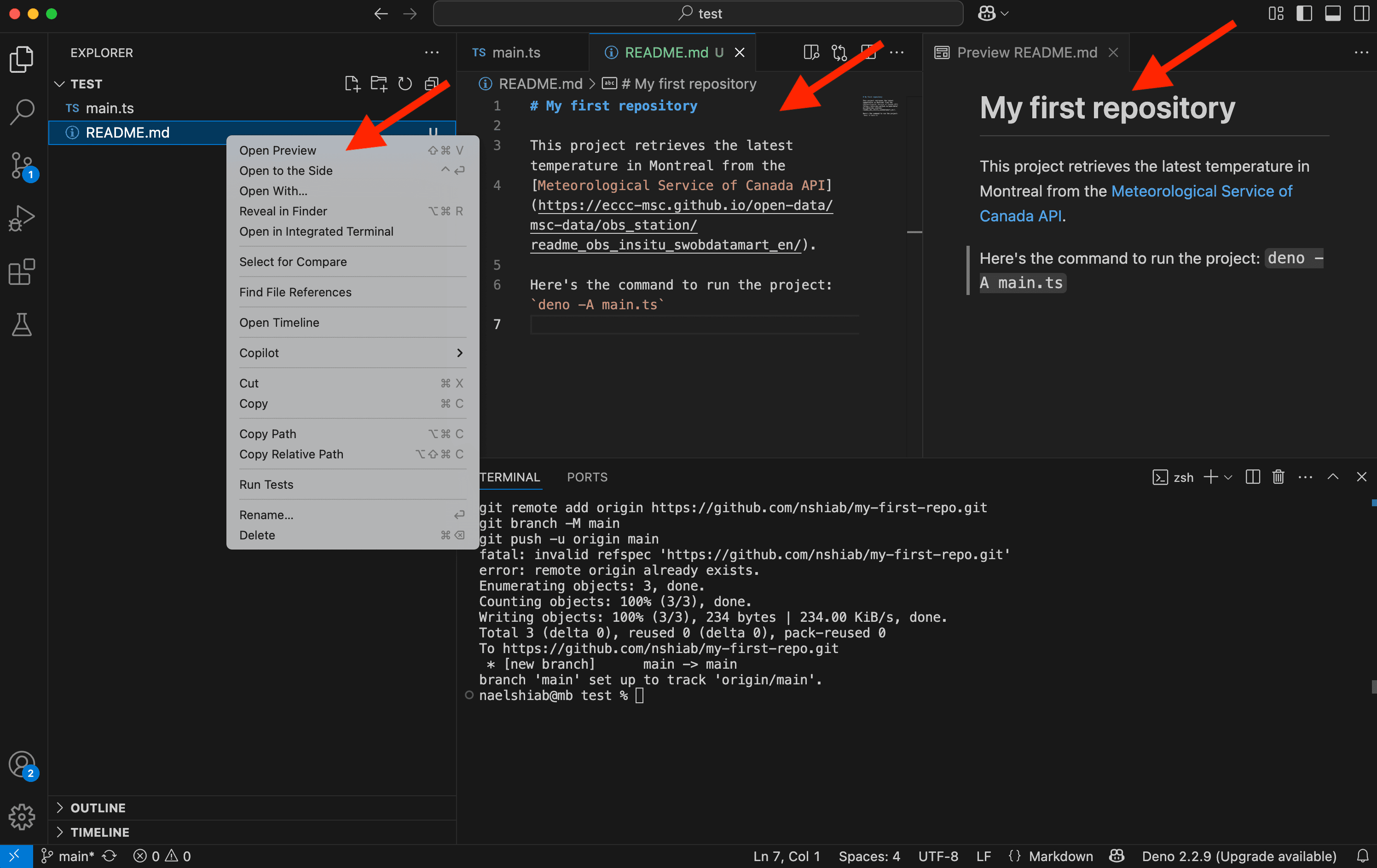 The README.