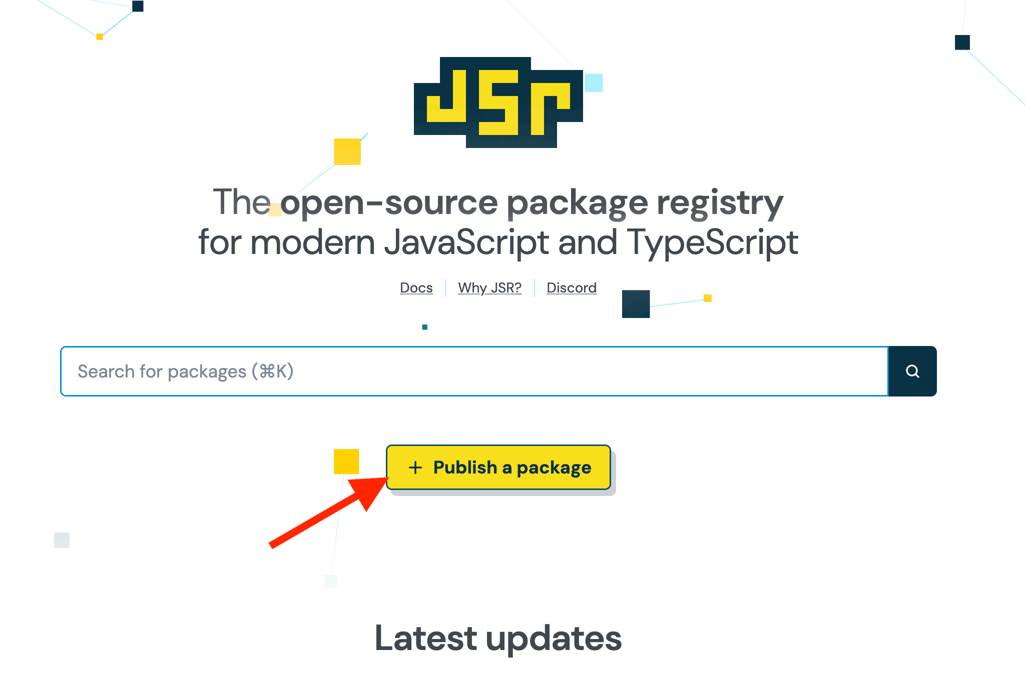 JSR publish button.
