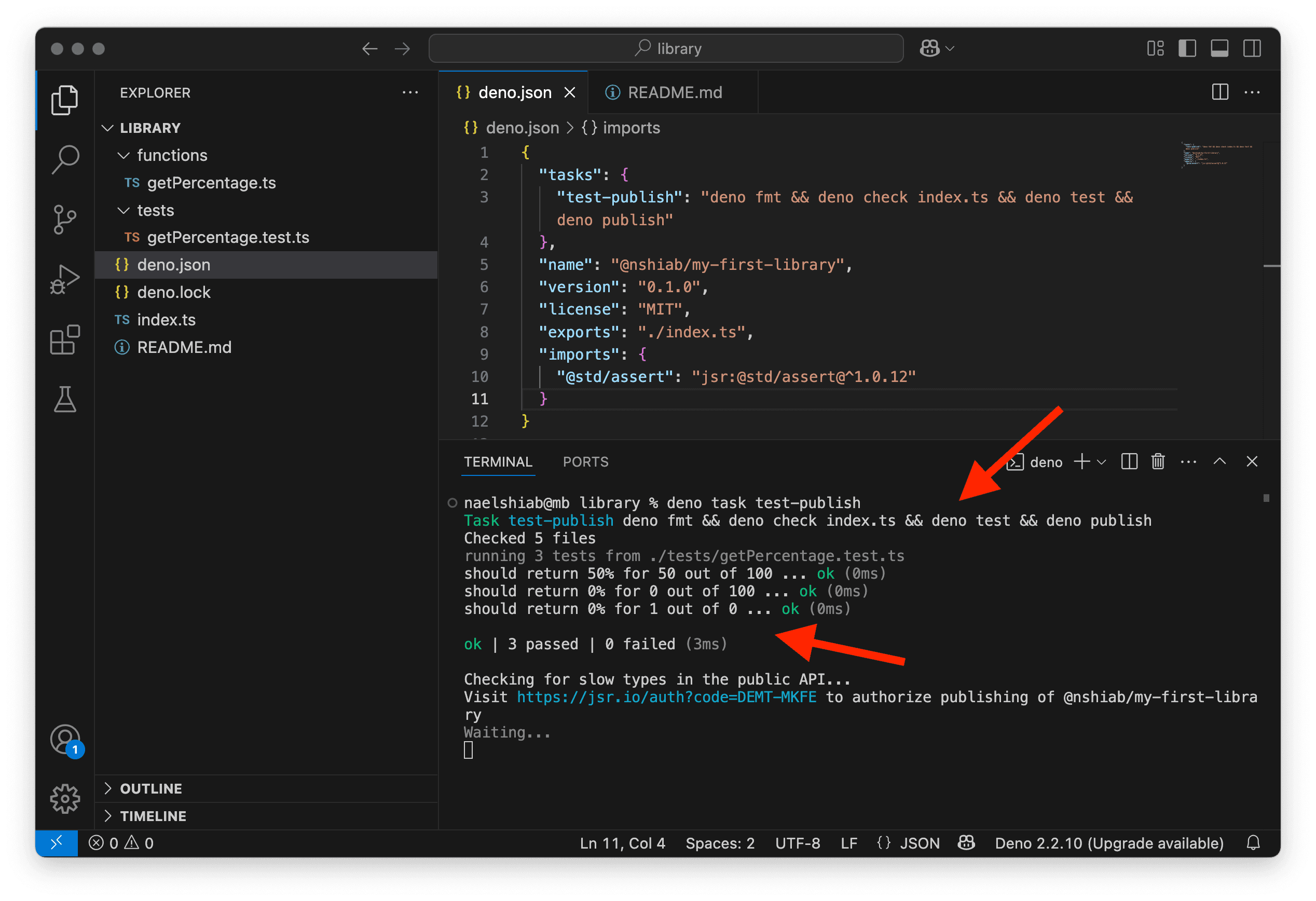 Testing and publishing a new version.